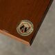 Vintage 20thc italian modular teak wall cabinet c.1960