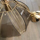 Smoked glass ceiling lamp