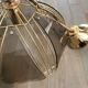 Smoked glass ceiling lamp