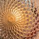APPLIQUE Semi-Crystal Ceiling Light 1950s