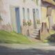 Sortie du village de Thoix, signée Jean Vasseur