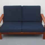 1960s 2-seater sofa teak, Hans Wegner for Getama