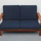 Two-seater teak canapé from the 1960s, Hans Wegner for Getama.