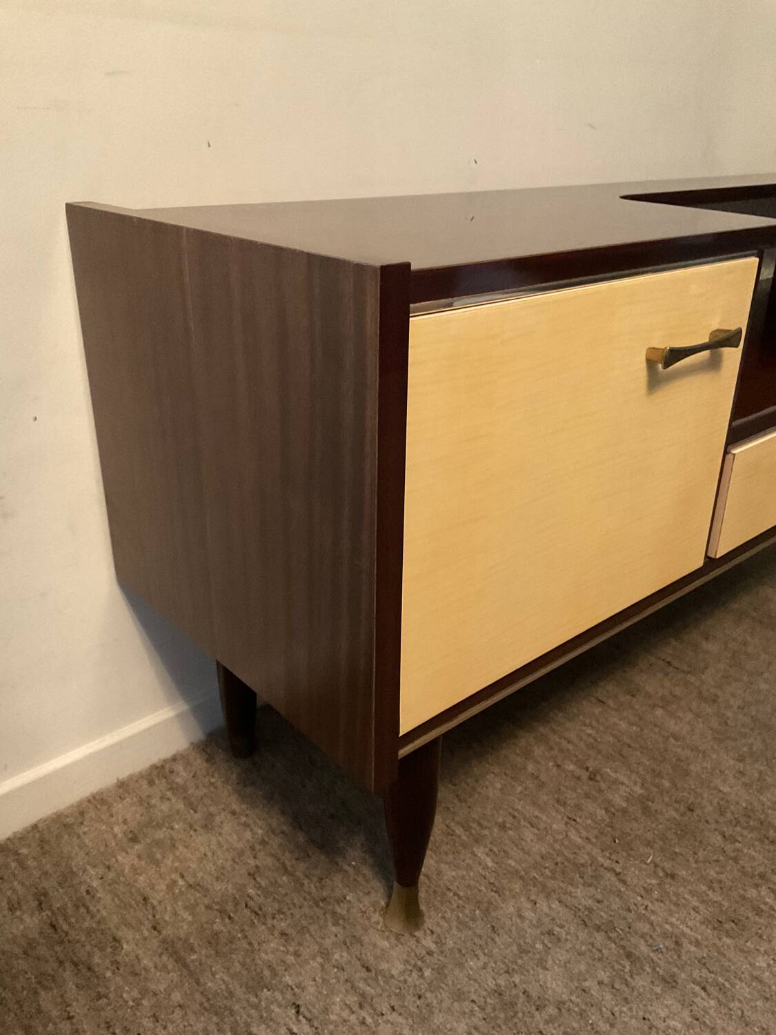 Enfilade meuble tv vintage en teck