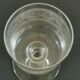 Blown and engraved art deco crystal wine glasses
