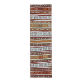 Vintage Turkish Oushak Handmade Wool Cotton Red Kilim Runner 60x214