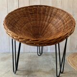 Pair of armchairs "baskets"