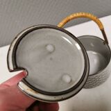 Sugar bowl made of ceramic stoneware designed by Jens H Quistgaard.