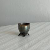 Small vintage metal egg cup