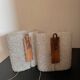 Pair of perspex wall lights