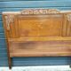 Solid oak headboard, 1920s-30s