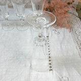 6 Champagne flutes Cristal D'Arques model "VERSAILLES"