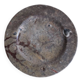 Vintage round fossil stone plate