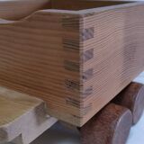 Large wooden train stamped Wog Austria