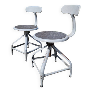 Lot de 2 chaises d'atelier