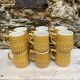 Vintage BP ceramic mugs from the 1970s.