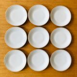 Flat porcelain plates by Sologne Larchevêque