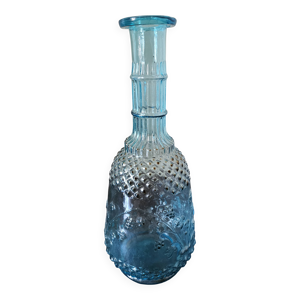 Petite carafe vintage - verre floral