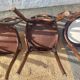 Set of 5 Buchon bistro chairs in curved wood