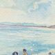 Aquarelle sur papier "Nice" signée, 1930