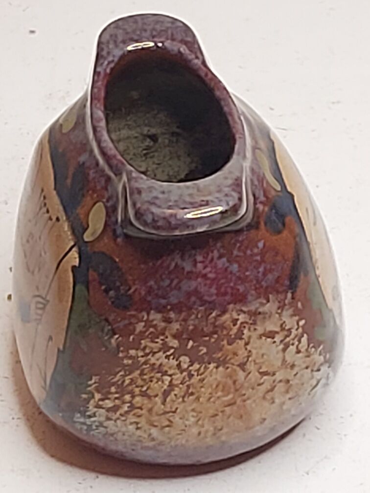 Iridescent ceramic vase DESMANT Bayeux