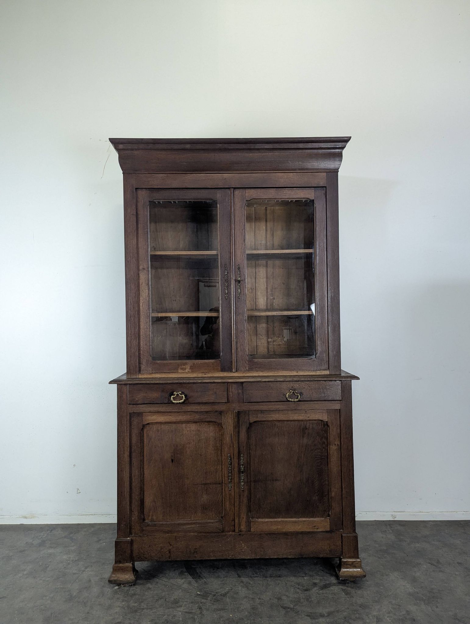 Louis Philippe oak two-body buffet