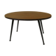 Wood oval coffee table 60s