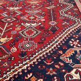Red Persian wool carpet 158 x 110