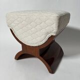 Art Deco Stool in Rosewood Veneer, France, 1930s