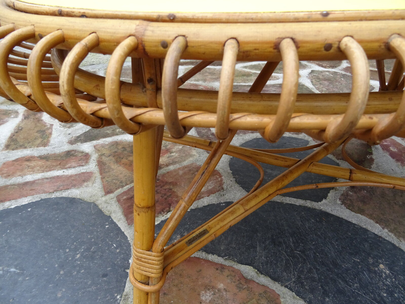 Sun rattan coffee table