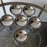 6 stainless steel ice cream cups