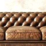 Chesterfield leather sofa