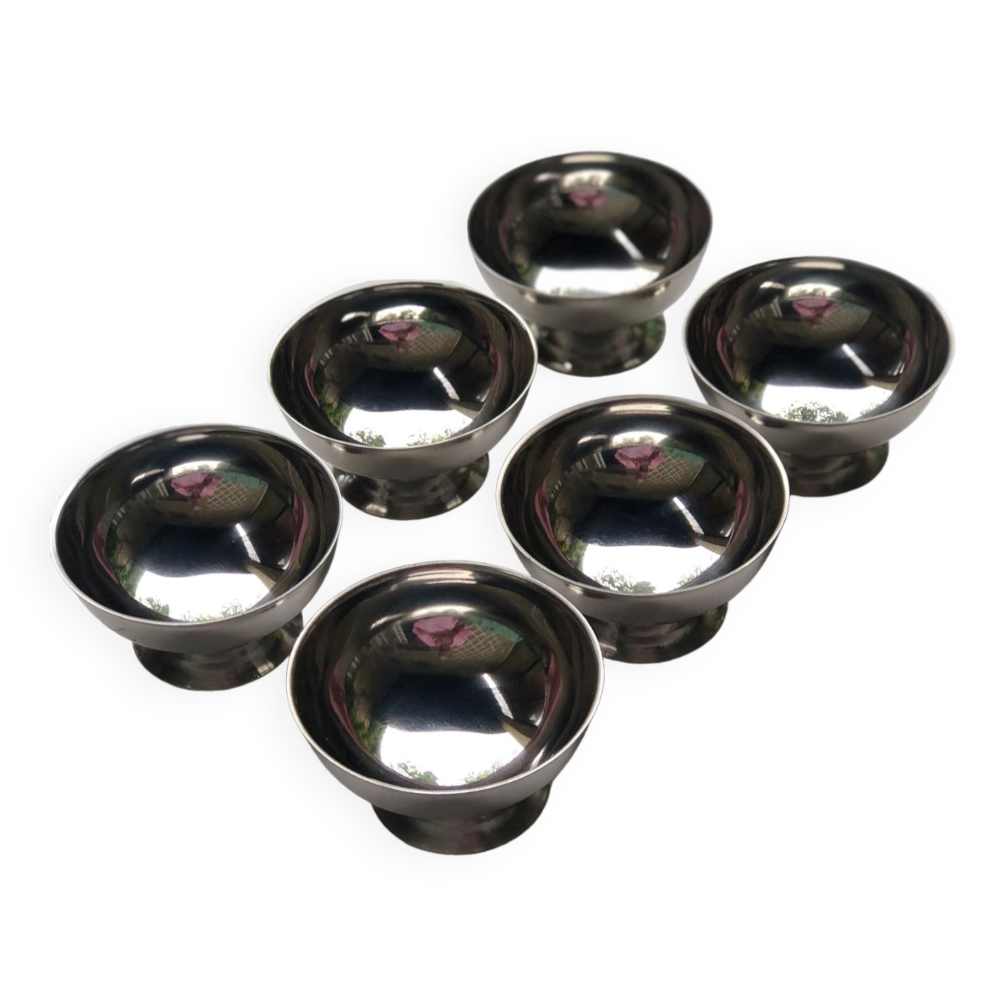 Stainless steel ice cream cups