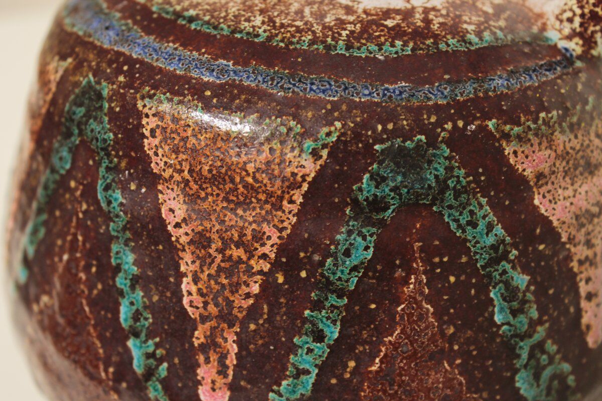 Pichet Pottery from Accolay geometric shapes