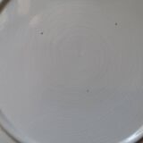 Assiette en céramique craquelée - Motif coq - Années 1960