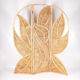 Double-sided rattan screen