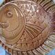 Lot de 5 assiettes de poisson Art Déco en faïence de Sarreguemines
