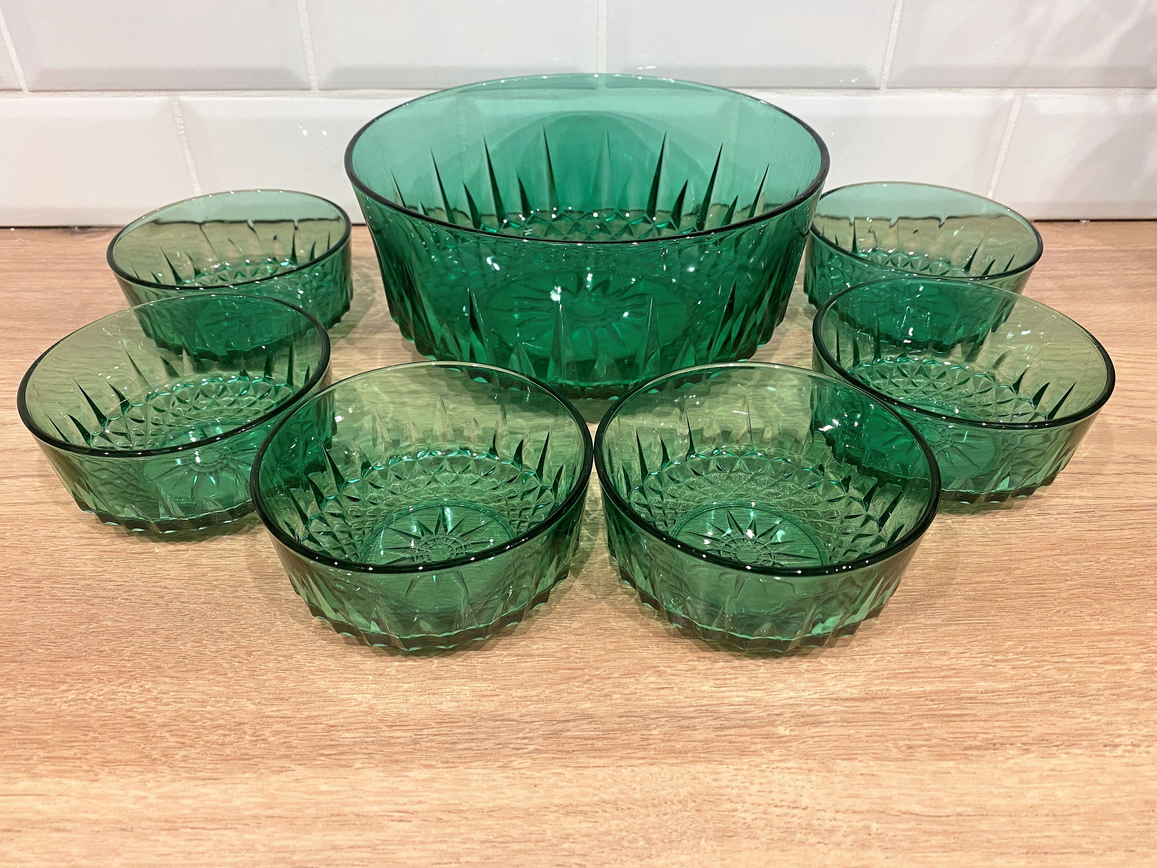 Arcoroc Green Dessert Service