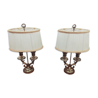 Paire de lampes bouillotte