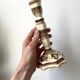 Quimper HB-Henriot earthenware candlestick