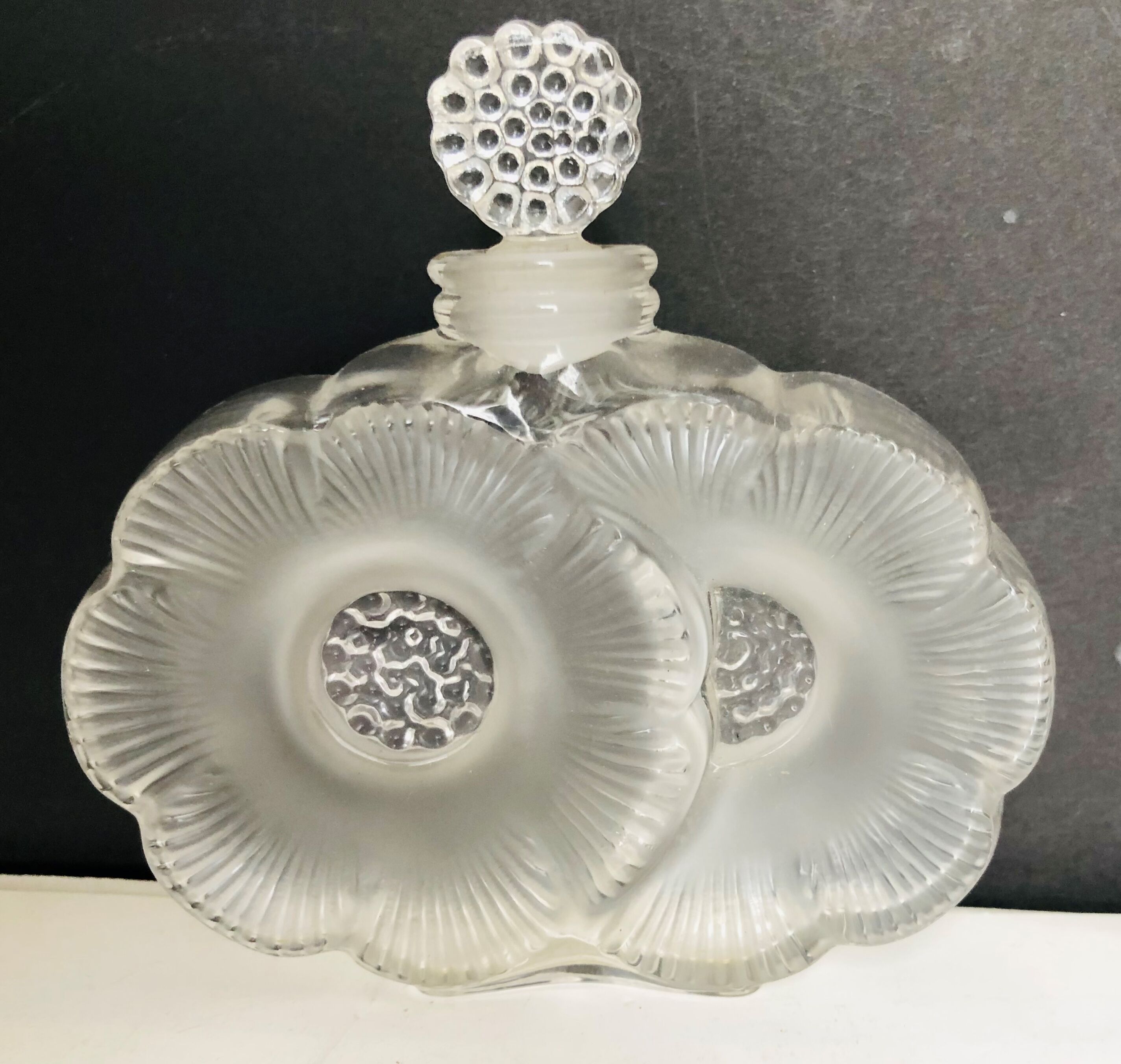 Lalique crystal perfume bottle