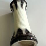 Mid Century flower column, plant stand, made of ceramic, brown/white, vintage from the 60s