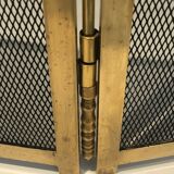 Brass fire screen