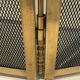 Brass fire screen