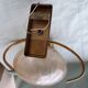 Pair of brass and glass wall lights