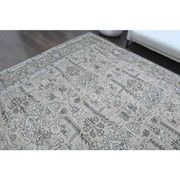 1960s Vintage Persian Handmade Wool Cotton Grey Area Rug 297x375
