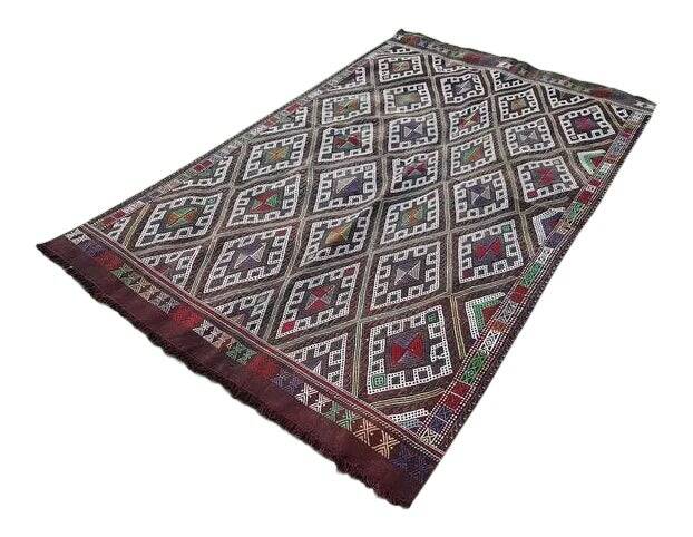 Kilim turc vintage tissé main 160x260 cm