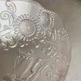 Vintage Swedish glass plate Doran by Goran Warff for Kosta Boda