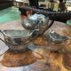 English silver metal tea set