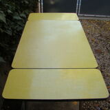 Vintage yellow formica table 60